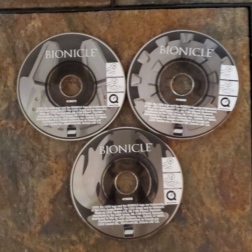Lego Bionicle (PC, 2003) - 3 Mini Disc Only!!!  4199266,‎ 4199265, 4199273